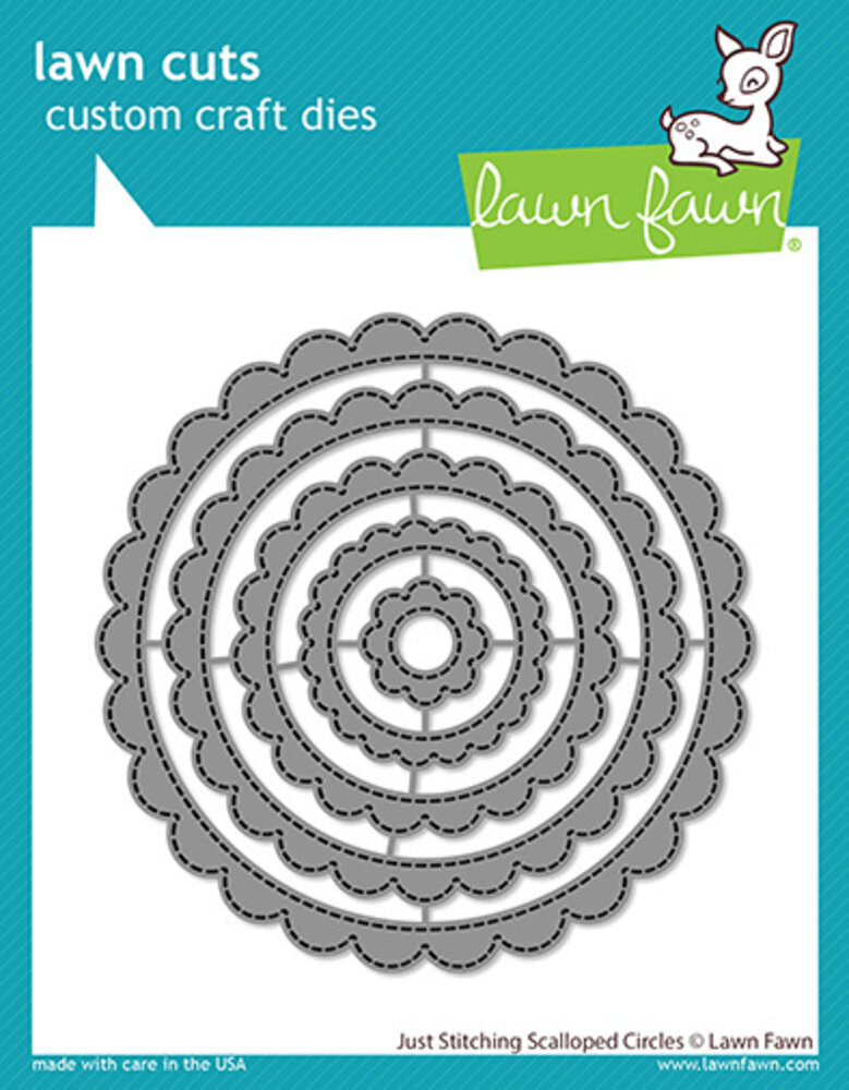 Lawn Fawn Just Stitching Scalloped Circles Dies (LF2571) Lawn Fawn Just Stitching Scalloped Circles Dies (LF2571)