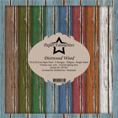 Paper Favourites Distressed Wood 12x12 Inch Paper Pack (PF365)
