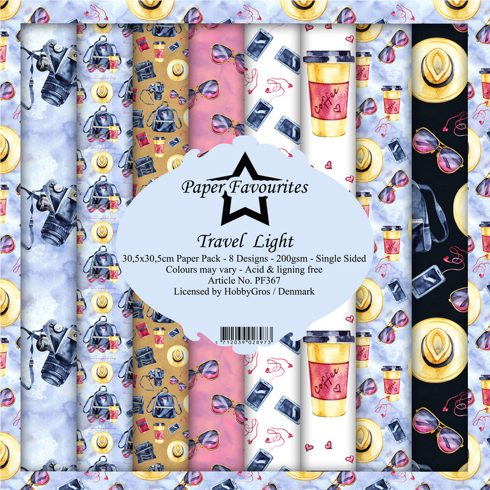 Paper Favourites Travel Light 12x12 Inch Paper Pack (PF367) Paper Favourites Travel Light 12x12 Inch Paper Pack (PF367)