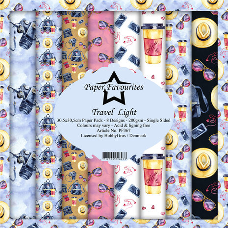 Paper Favourites Travel Light 12x12 Inch Paper Pack (PF367) Paper Favourites Travel Light 12x12 Inch Paper Pack (PF367)