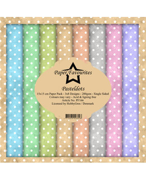Paper Favourites Pastel Dots 6x6 Inch Paper Pack (PF166)