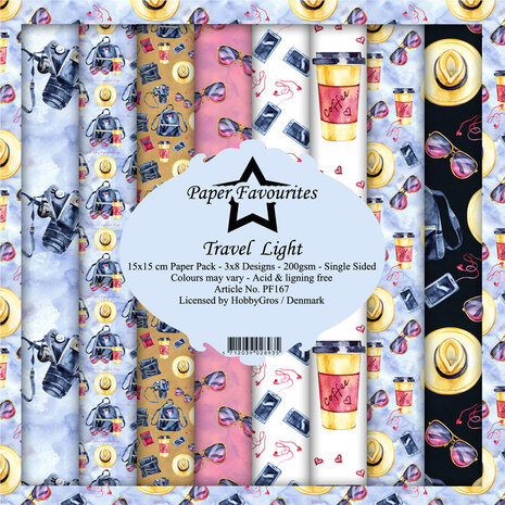 Paper Favourites Travel Light 6x6 Inch Paper Pack (PF167) Paper Favourites Travel Light 6x6 Inch Paper Pack (PF167)