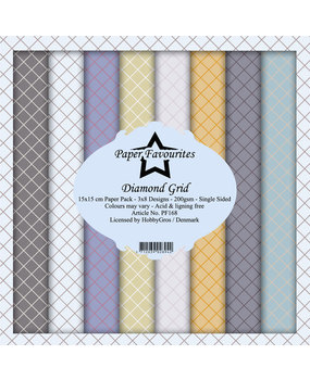 Paper Favourites Diamond Grid 6x6 Inch Paper Pack (PF168)
