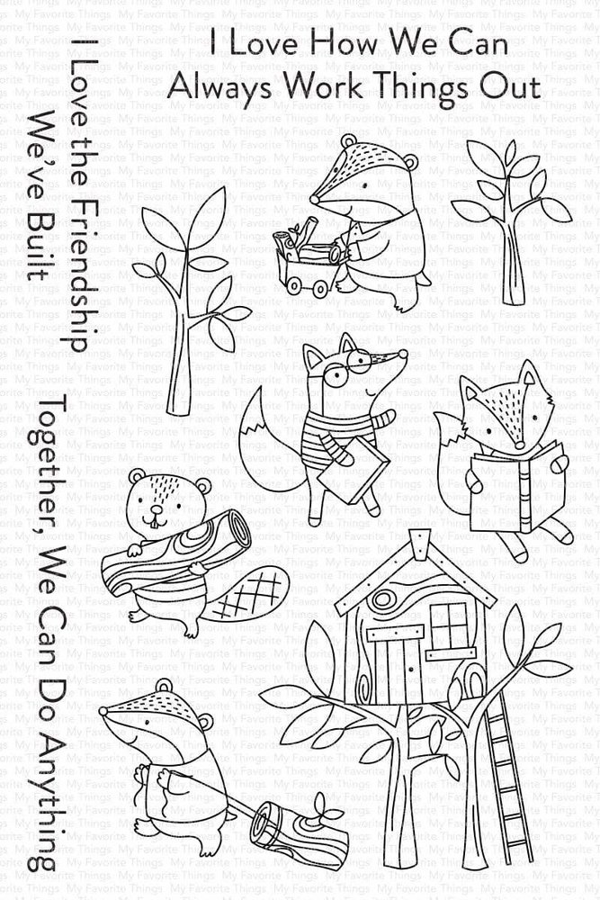 My Favorite Things Let's Work Together Clear Stamps (CS-566)