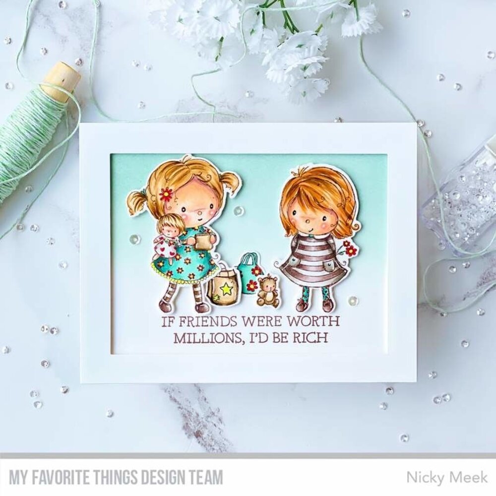 My Favorite Things Million Dollar Friends Clear Stamps (RAM-014)