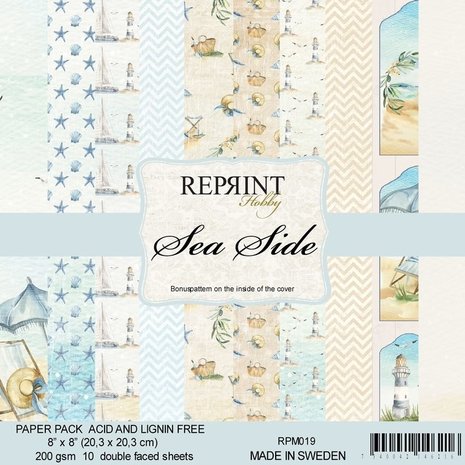 Reprint Sea Side Collection 8x8 Inch Paper Pack (RPM019) Reprint Sea Side Collection 8x8 Inch Paper Pack (RPM019)