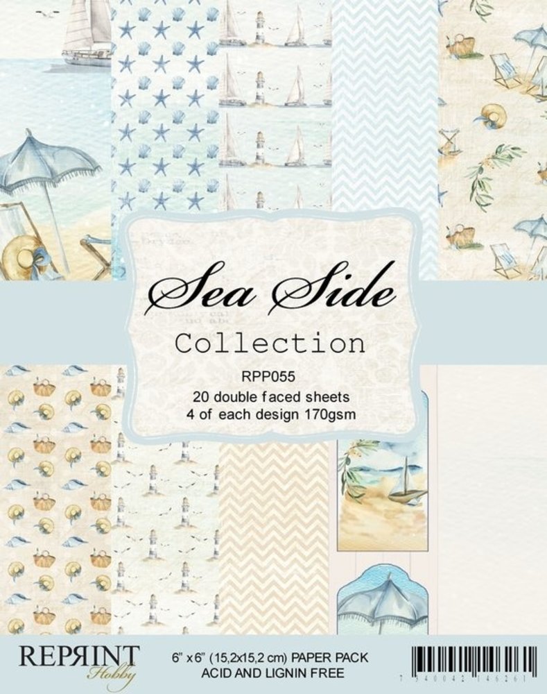 Reprint Sea Side Collection 6x6 Inch Paper Pack (RPP055) Reprint Sea Side Collection 6x6 Inch Paper Pack (RPP055)