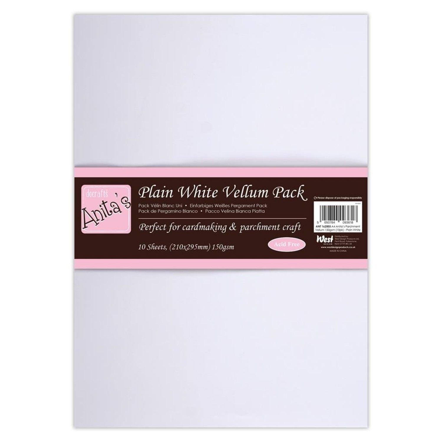 Pergamano Parchment Paper Dots Fuchsia