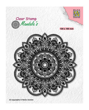 Nellie Snellen Clear Stamp Fantasy flower (CSMAN005)