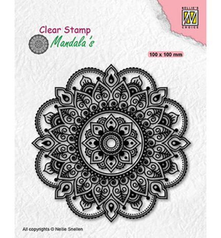 Nellie Snellen Clear Stamp Fantasy flower (CSMAN005)