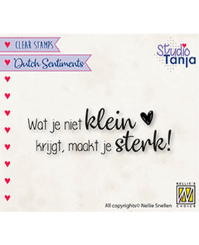 Nellie Snellen NL Teksten Wat Je Niet Klein Krijgt Maakt Je Sterk Clear Stamps (SENC016) Nellie Snellen NL Teksten Wat Je Niet Klein Krijgt Maakt Je Sterk Clear Stamps (SENC016)