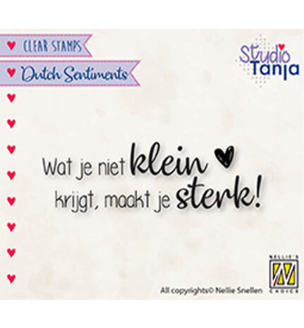 Nellie Snellen NL Teksten Wat Je Niet Klein Krijgt Maakt Je Sterk Clear Stamps (SENC016) Nellie Snellen NL Teksten Wat Je Niet Klein Krijgt Maakt Je Sterk Clear Stamps (SENC016)