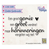 Nellie Snellen NL Teksten Een Groot Gemis Een Groot Verdriet Clear Stamps (SENC019)