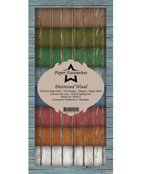 Paper Favourites Distressed Wood Slimline Paper Pack (PFS012) Paper Favourites Distressed Wood Slimline Paper Pack (PFS012)