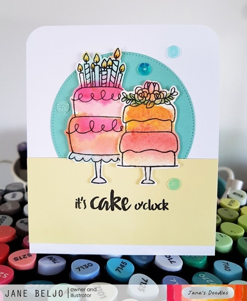 Jane's Doodles Cake! Clear Stamps (JD003) Jane's Doodles Cake! Clear Stamps (JD003)