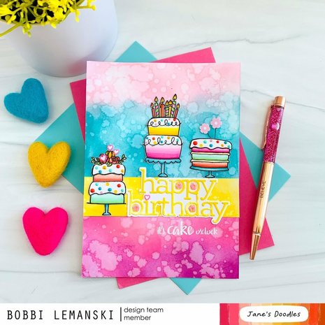 Jane's Doodles Cake! Clear Stamps (JD003) Jane's Doodles Cake! Clear Stamps (JD003)