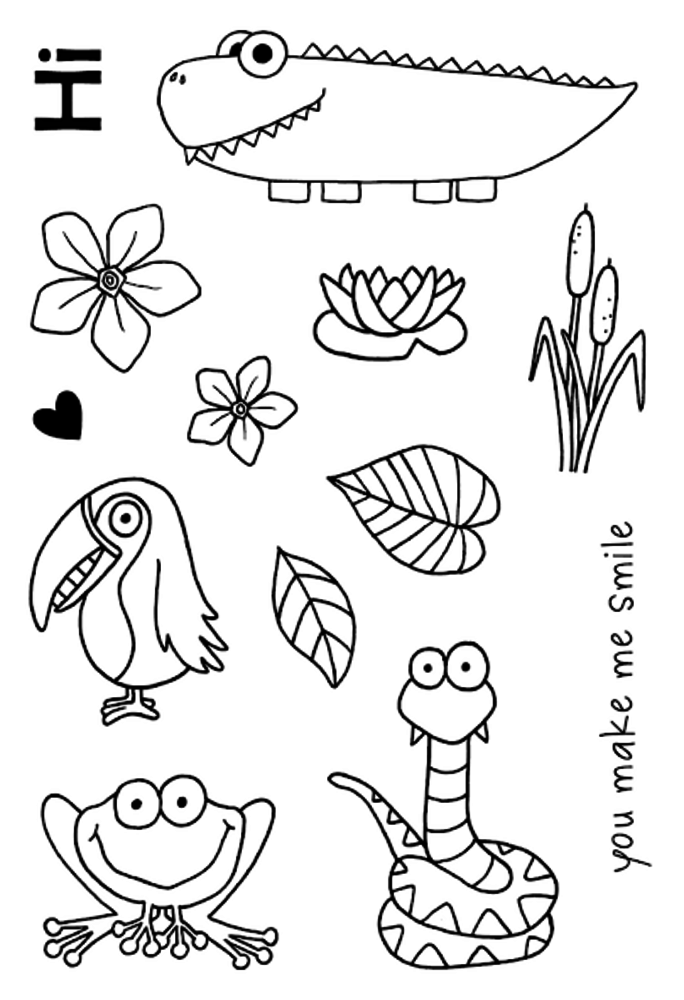 Jane's Doodles Smile Clear Stamps (JD007)