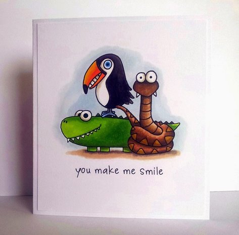 Jane's Doodles Smile Clear Stamps (JD007)