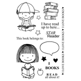 Jane's Doodles Read All About It Clear Stamps (JD009)