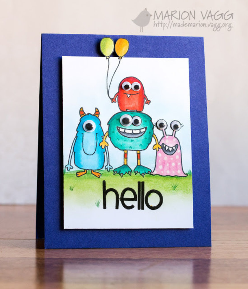 Jane's Doodles Monster Squad Clear Stamps (JD015)