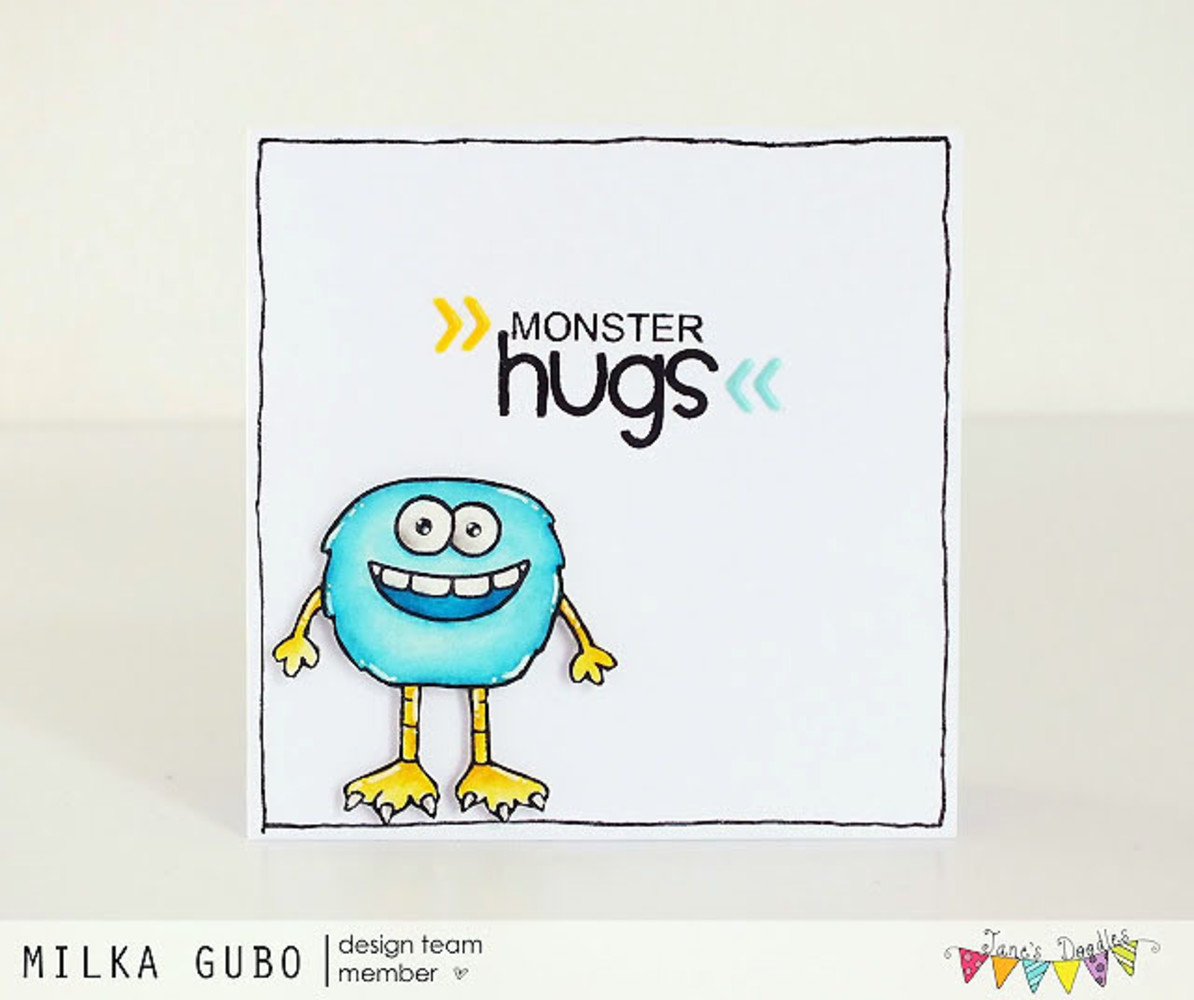 Jane's Doodles Monster Squad Clear Stamps (JD015)