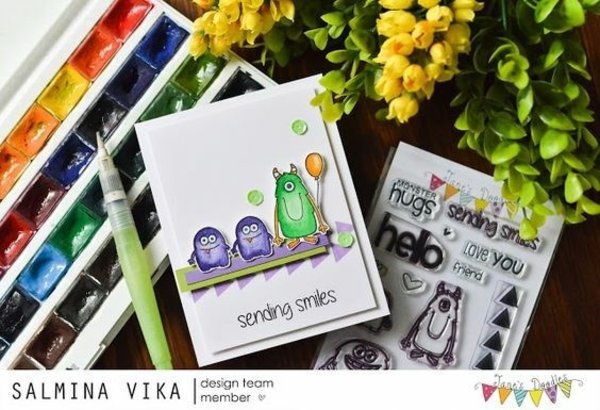 Jane's Doodles Monster Squad Clear Stamps (JD015)