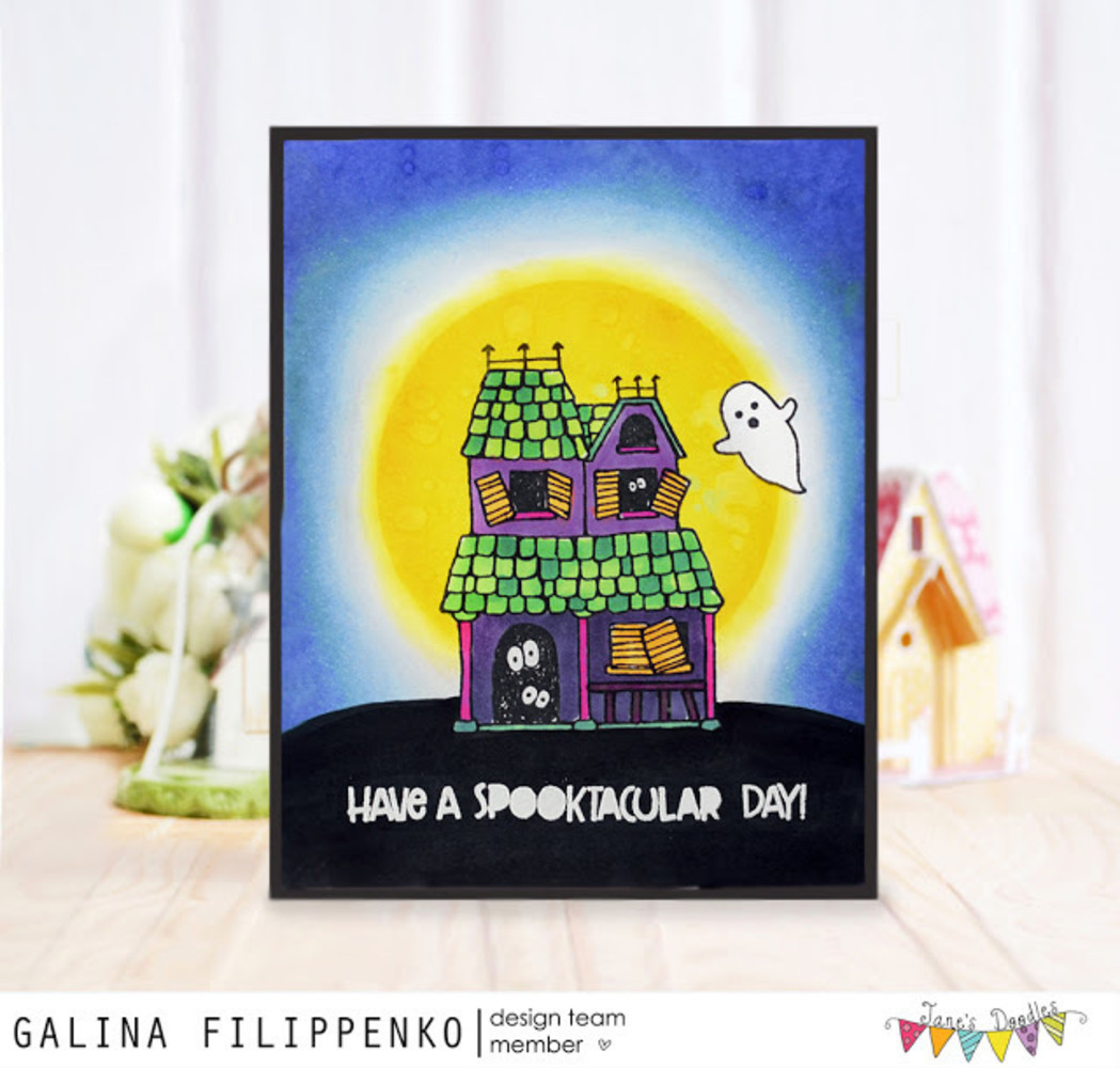 Jane's Doodles Haunted House Clear Stamps (JD030) Jane's Doodles Haunted House Clear Stamps (JD030)