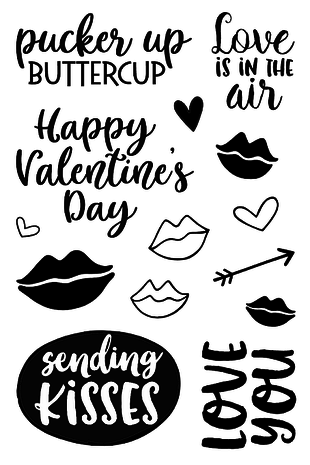 Jane's Doodles Pucker Up! Clear Stamps (JD034) Jane's Doodles Pucker Up! Clear Stamps (JD034)