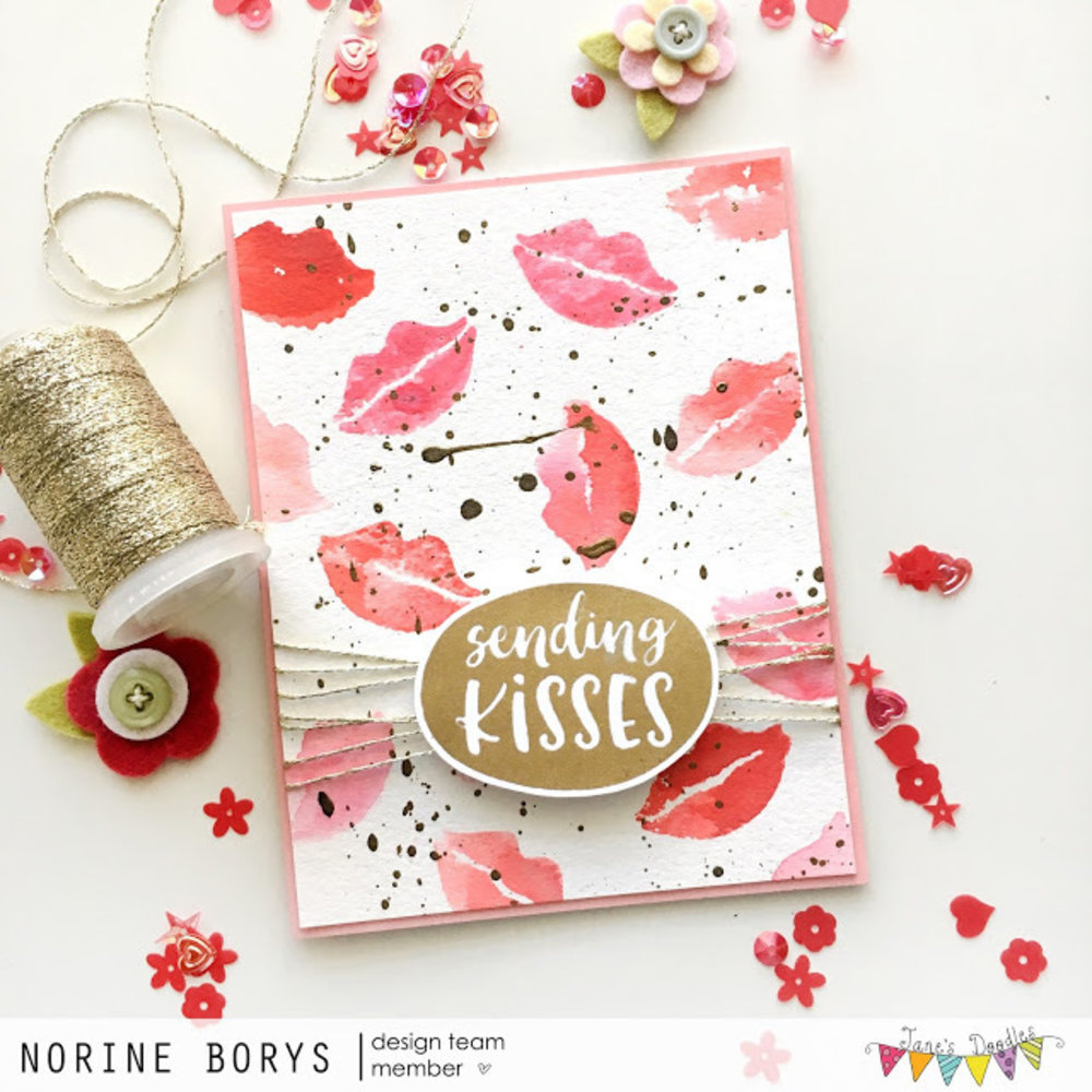 Jane's Doodles Pucker Up! Clear Stamps (JD034) Jane's Doodles Pucker Up! Clear Stamps (JD034)