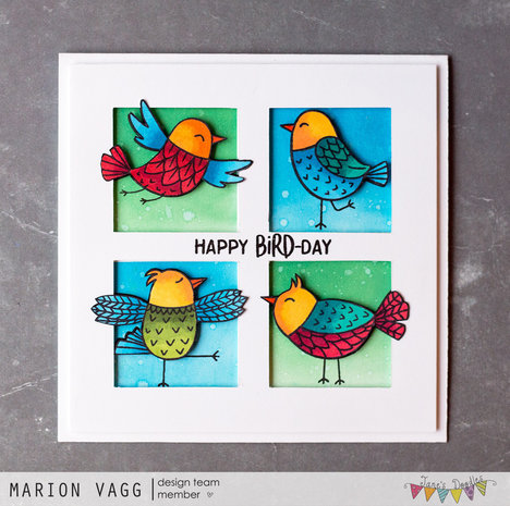 Jane's Doodles Free As A Bird Clear Stamps (JD043) Jane's Doodles Free As A Bird Clear Stamps (JD043)