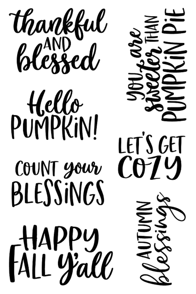 Jane's Doodles Hello Fall Clear Stamps (JD051) Jane's Doodles Hello Fall Clear Stamps (JD051)
