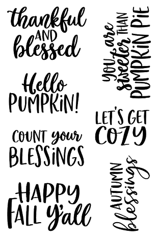 Jane's Doodles Hello Fall Clear Stamps (JD051) Jane's Doodles Hello Fall Clear Stamps (JD051)