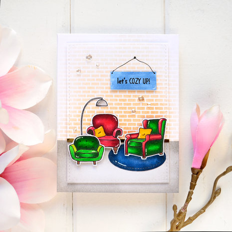 Jane's Doodles Cozy Up Clear Stamps (JD063) Jane's Doodles Cozy Up Clear Stamps (JD063)