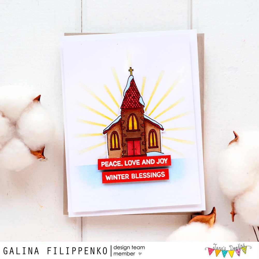 Jane's Doodles Winter Village Clear Stamps (JD066) Jane's Doodles Winter Village Clear Stamps (JD066)