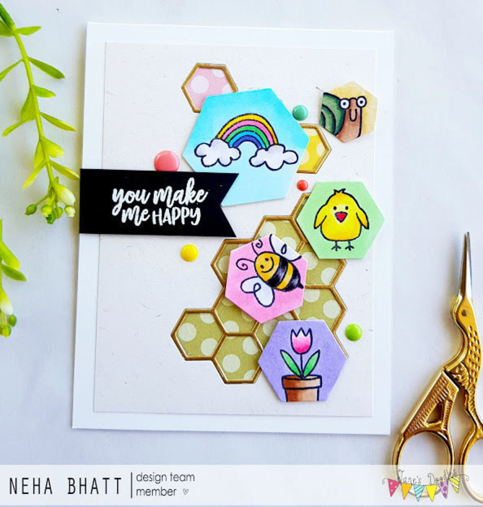 Jane's Doodles Spring Icons Clear Stamps (JD071)