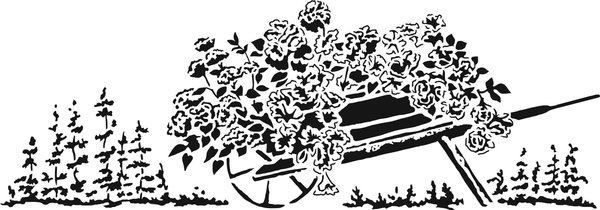 The Crafter's Workshop Flowery Wheelbarrow 16½x6 Inch Stencils (TCW2401) The Crafter's Workshop Flowery Wheelbarrow 16½x6 Inch Stencils (TCW2401)