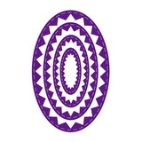 Gemini Inverted Stitched ZigZag Oval Elements Dies (GEM-MD-ELE-ISZO)