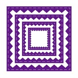 Gemini Inverted Stitched ZigZag Square Elements Dies (GEM-MD-ELE-ISZS)