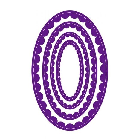 Gemini Inverted Stitched Scallop Oval Elements Dies (GEM-MD-ELE-ISSO) Gemini Inverted Stitched Scallop Oval Elements Dies (GEM-MD-ELE-ISSO)