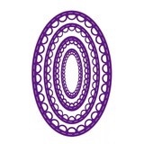 Gemini Inverted Stitched Lace Oval Elements Dies (GEM-MD-ELE-ISLO)