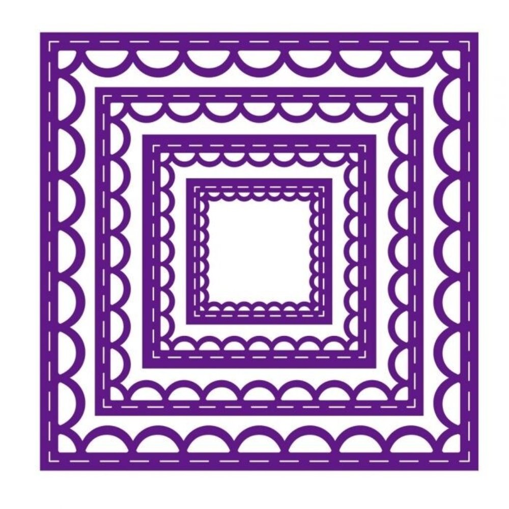 Gemini Inverted Stitched Lace Square Elements Dies (GEM-MD-ELE-ISLS)