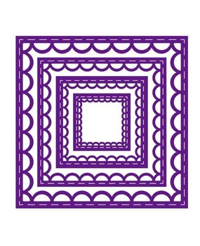 Gemini Inverted Stitched Lace Square Elements Dies (GEM-MD-ELE-ISLS)