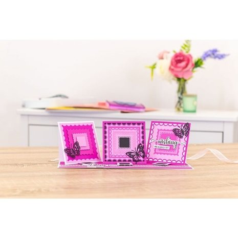 Gemini Inverted Stitched Lace Square Elements Dies (GEM-MD-ELE-ISLS)