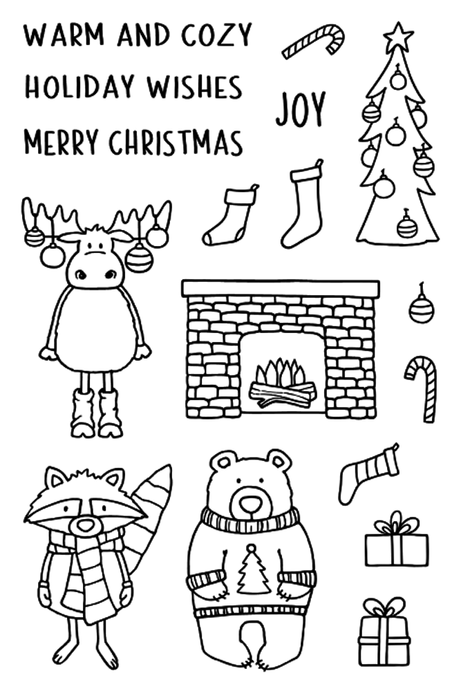 Jane's Doodles Warm and Cozy Clear Stamps (JD052) Jane's Doodles Warm and Cozy Clear Stamps (JD052)