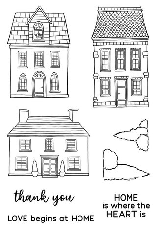 Jane's Doodles Home Clear Stamps (JD073)