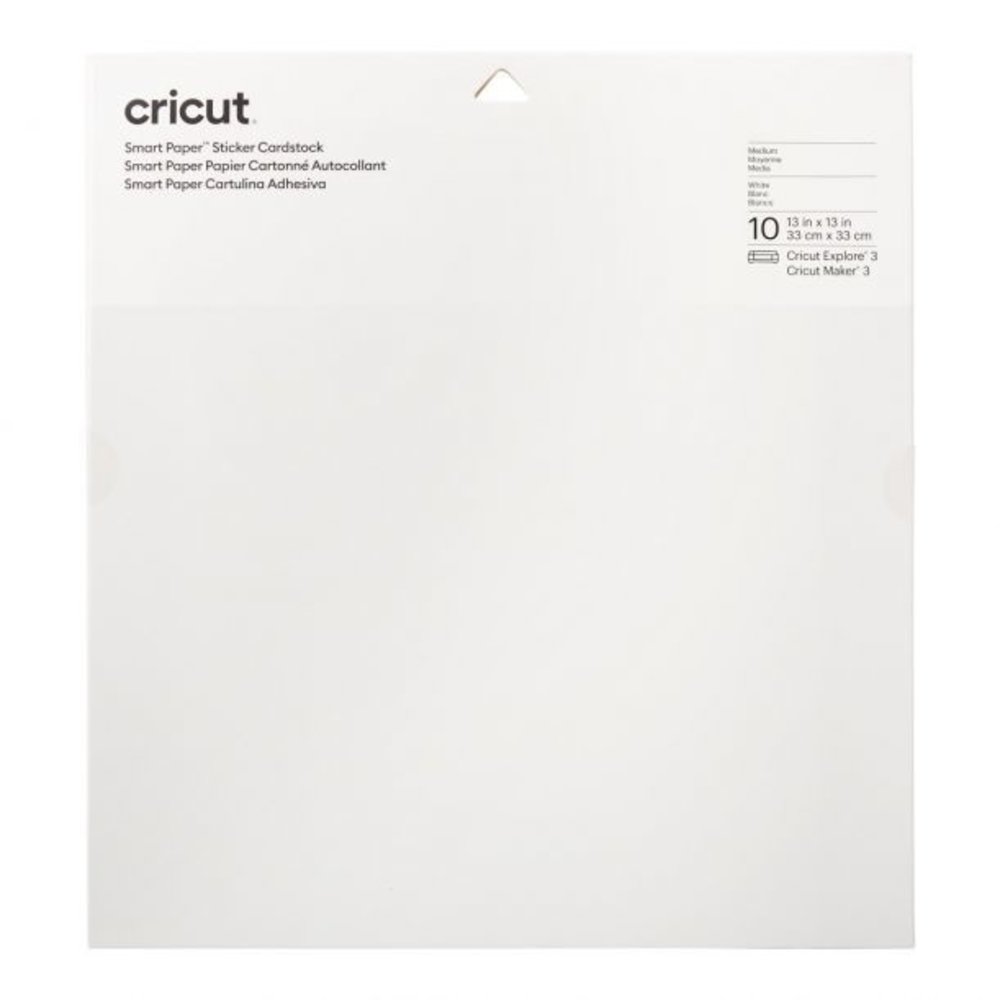 Cricut Smart Sticker Cardstock 33x33cm White (10pcs) (2008317) Cricut Smart Sticker Cardstock 33x33cm White (10pcs) (2008317)