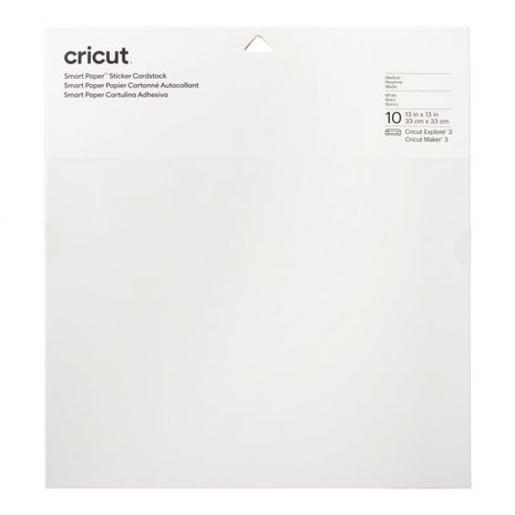 Cricut Smart Sticker Cardstock 33x33cm White (10pcs) (2008317) Cricut Smart Sticker Cardstock 33x33cm White (10pcs) (2008317)