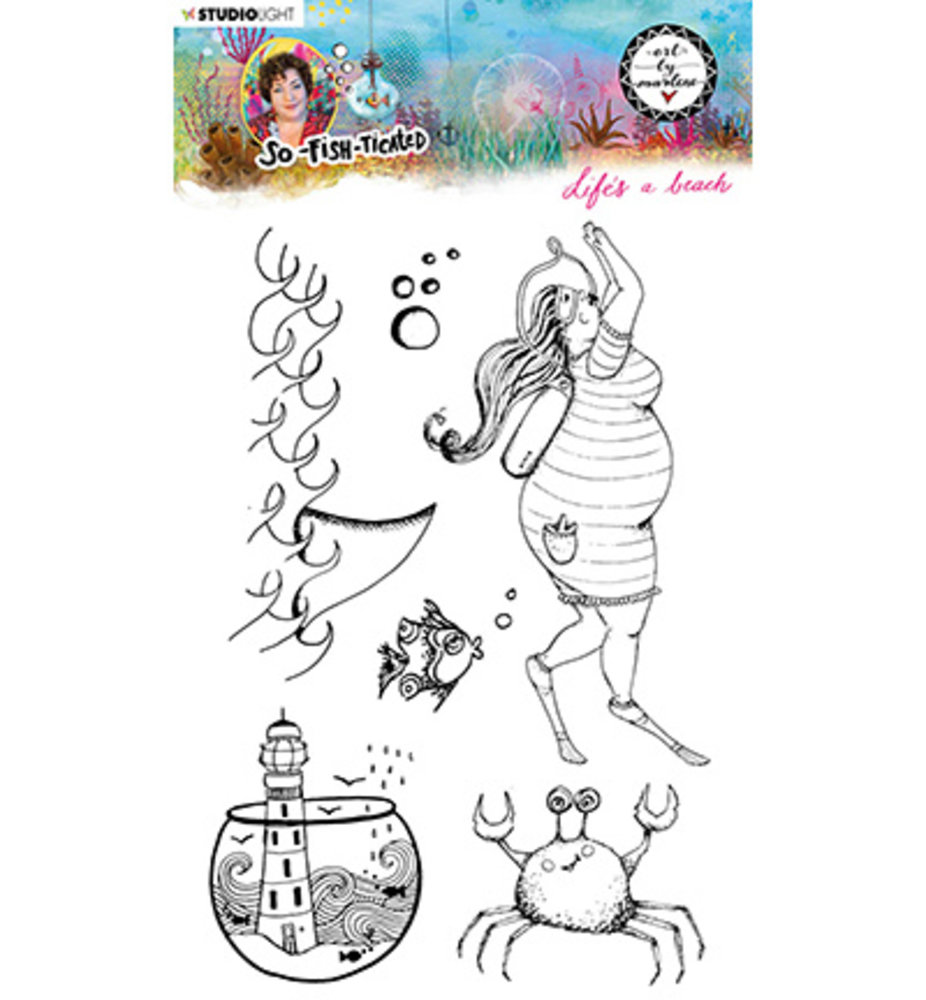 Studio Light Life's a Beach So-Fish-Ticated Clear Stamps (ABM-SFT-STAMP11) Studio Light Life's a Beach So-Fish-Ticated Clear Stamps (ABM-SFT-STAMP11)