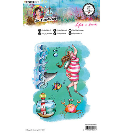 Studio Light Life's a Beach So-Fish-Ticated Clear Stamps (ABM-SFT-STAMP11) Studio Light Life's a Beach So-Fish-Ticated Clear Stamps (ABM-SFT-STAMP11)