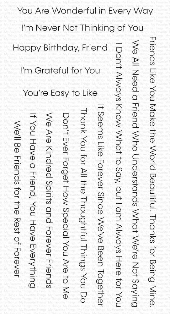 My Favorite Things Friends Like You Clear Stamps (CS-570)